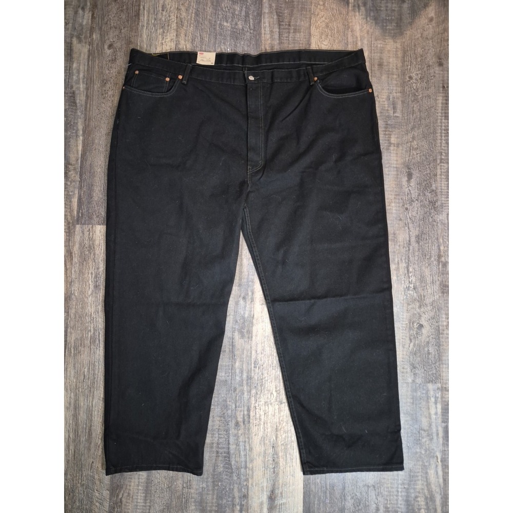 Levi's 550 Relaxed Fit Black Jeans Men's Big & Tall 54x30